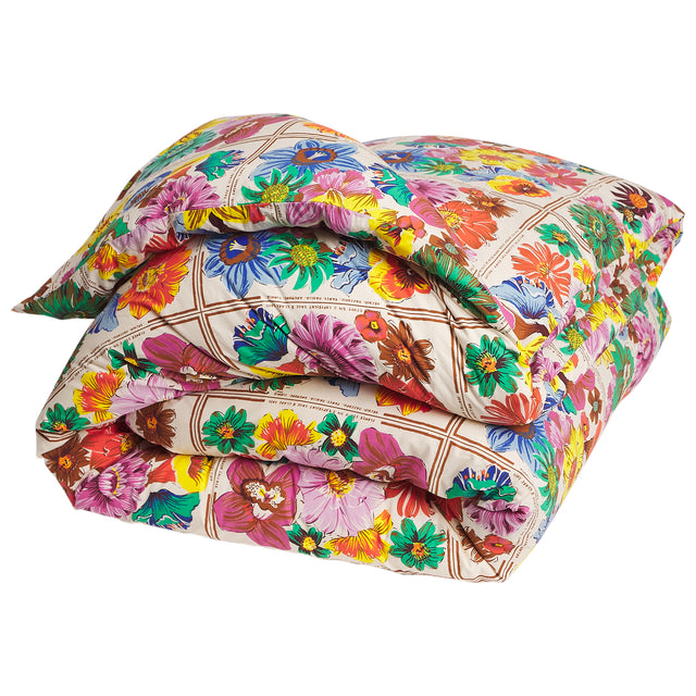 Ines Cotton Quilt Cover - Porcelain Single