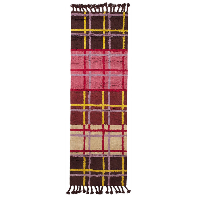 Karina Tufted Runner - Rosewood 80 x 250 cm