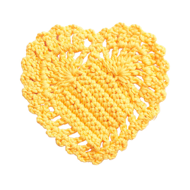 Millie Crochet Coaster - Citrine