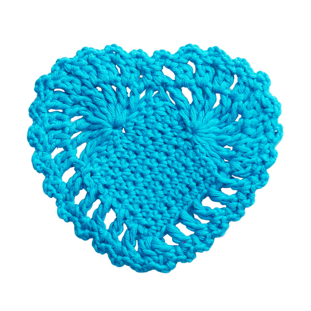 Millie Crochet Coaster - Turquoise
