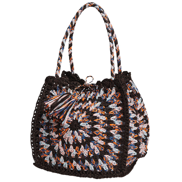 Solara Raffia Bag - Umber