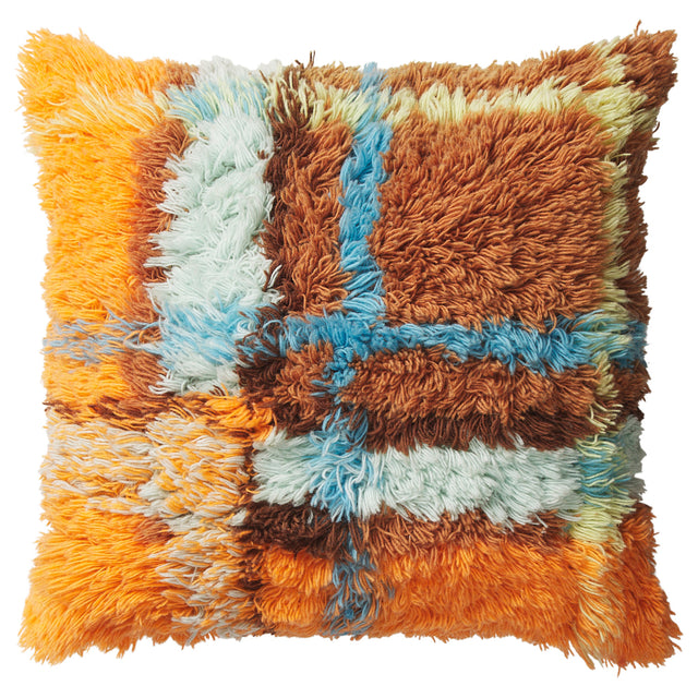 Frances Shag Cushion - Sable Feather Insert