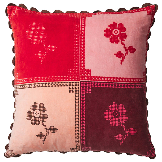 Bonny Reversible Velvet Cushion - Sienna Feather Insert
