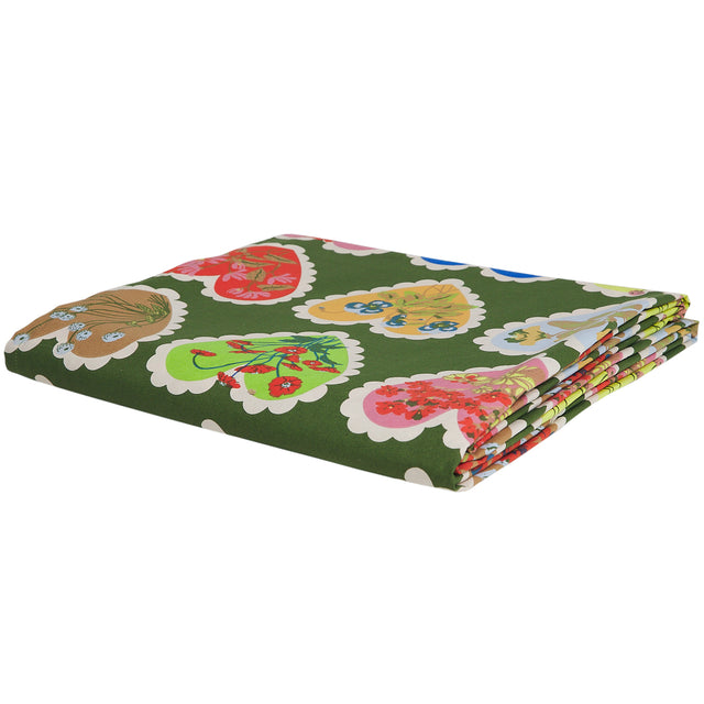 Loretta Cotton Sheets - Hunter Green Fitted Sheet / Cot