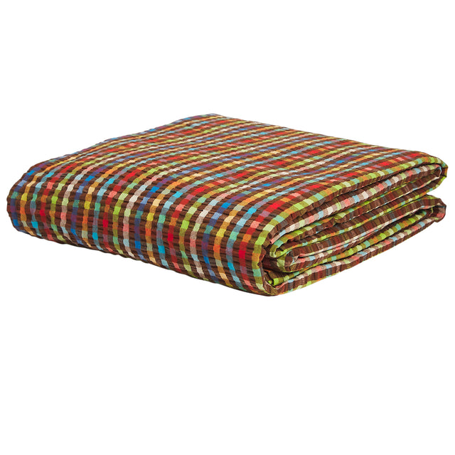 June Cotton Seersucker Sheets Fitted Sheet / Cot