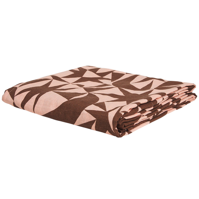Nora Linen Sheets - Carnelian Fitted Sheet / Cot