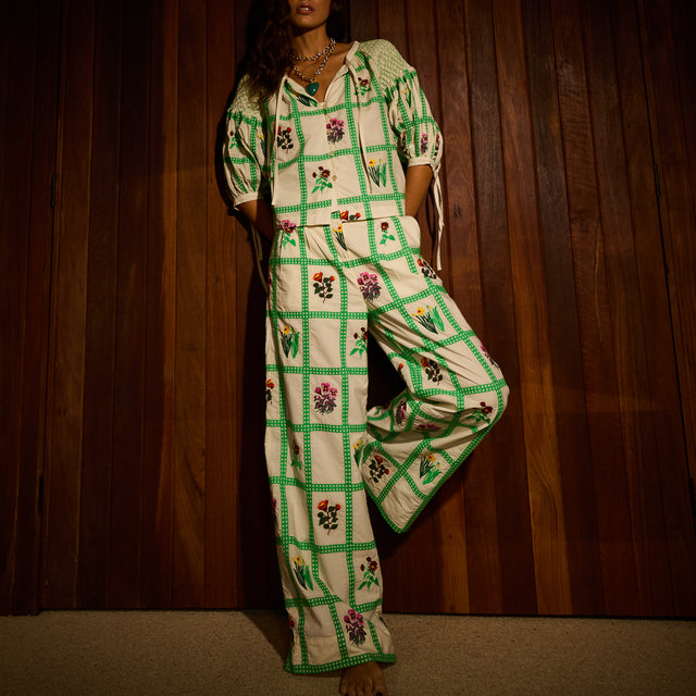 Florina Wide Leg Pant - Porcelain 6