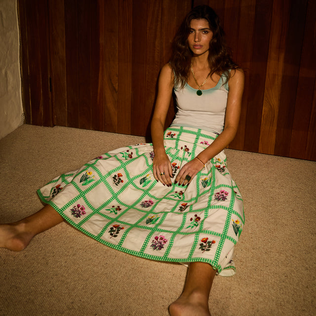 Florina Maxi Skirt - Porcelain 6