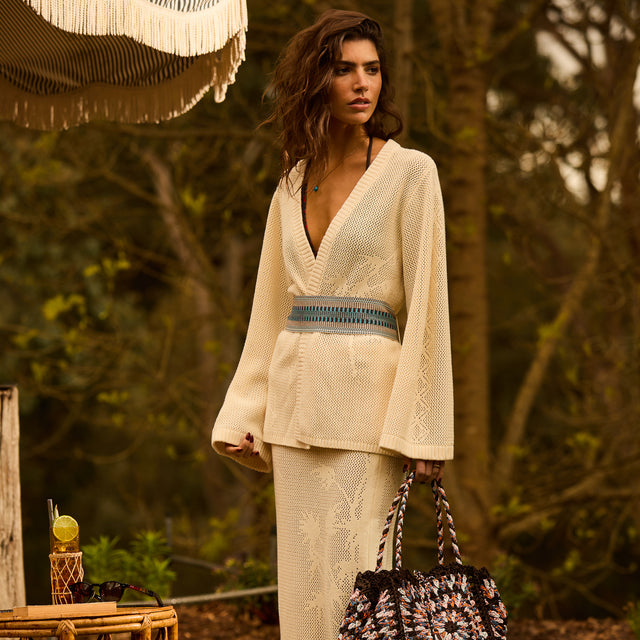 Aneta Knit Kimono - Moonlight XS