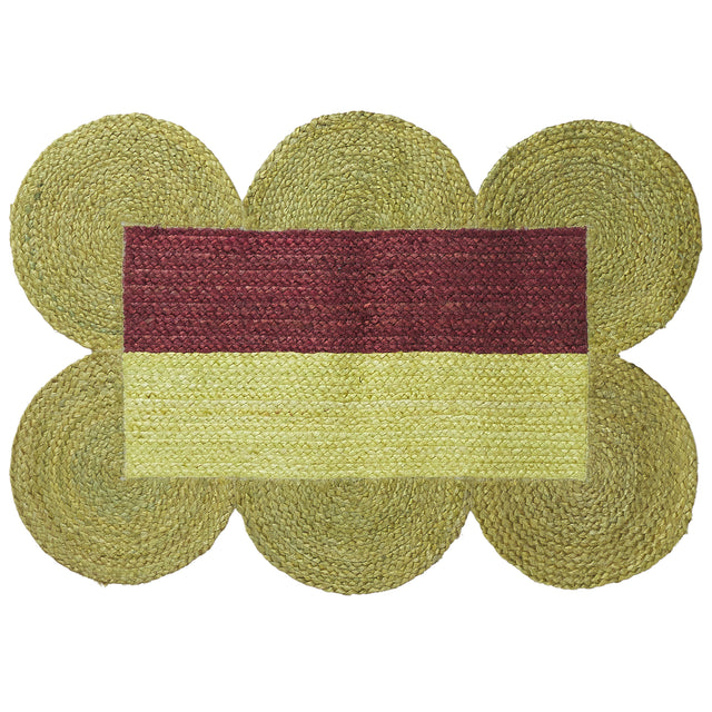 Neomi Jute Mat - Cactus Green