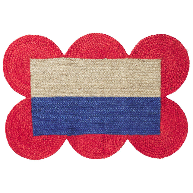 Neomi Jute Mat - Poppy