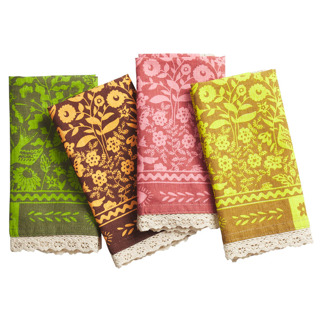 Indiana Linen Napkin Set - Citrine