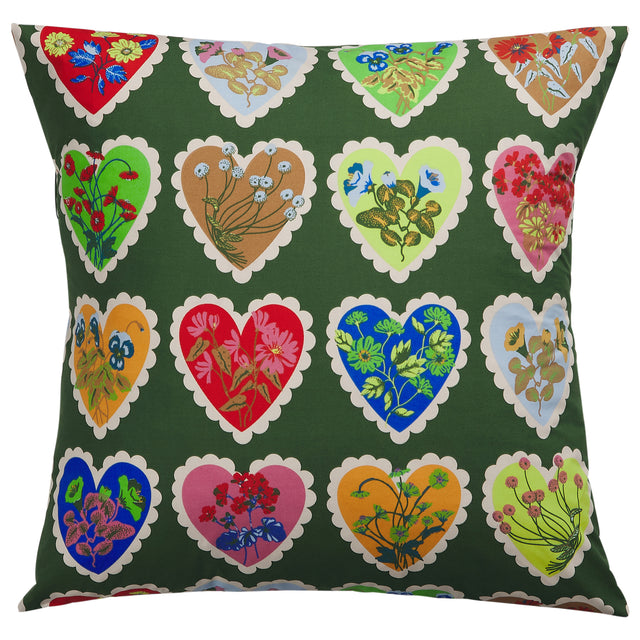 Loretta Cotton Euro Pillowcase Set - Hunter Green