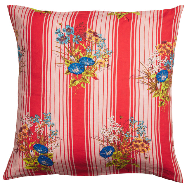 Dempsey Linen Euro Pillowcase Set - Poppy
