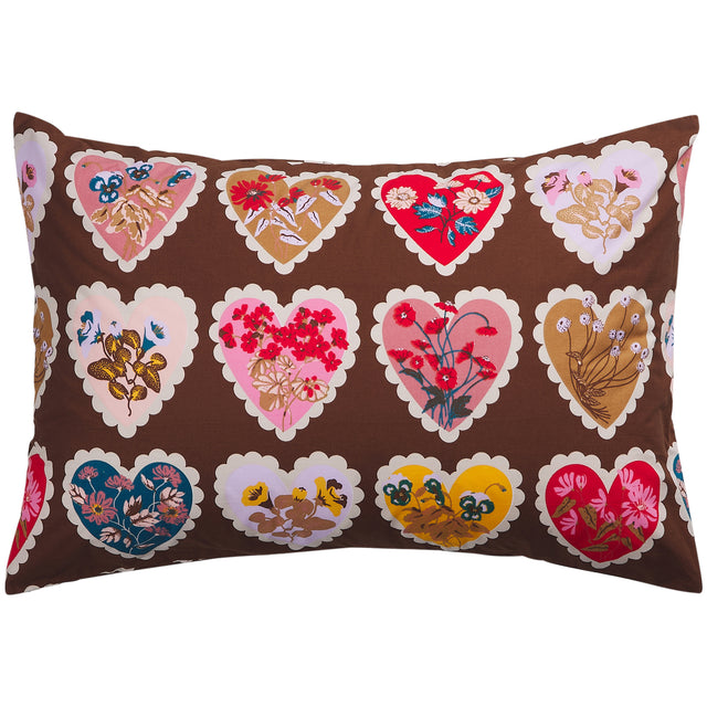 Loretta Cotton Pillowcase Set - Umber Standard
