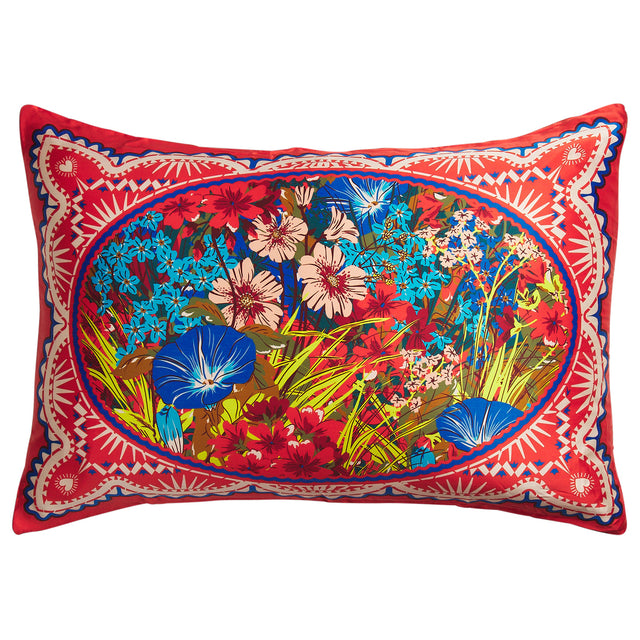Ramona Silk Pillowcase - Poppy Standard