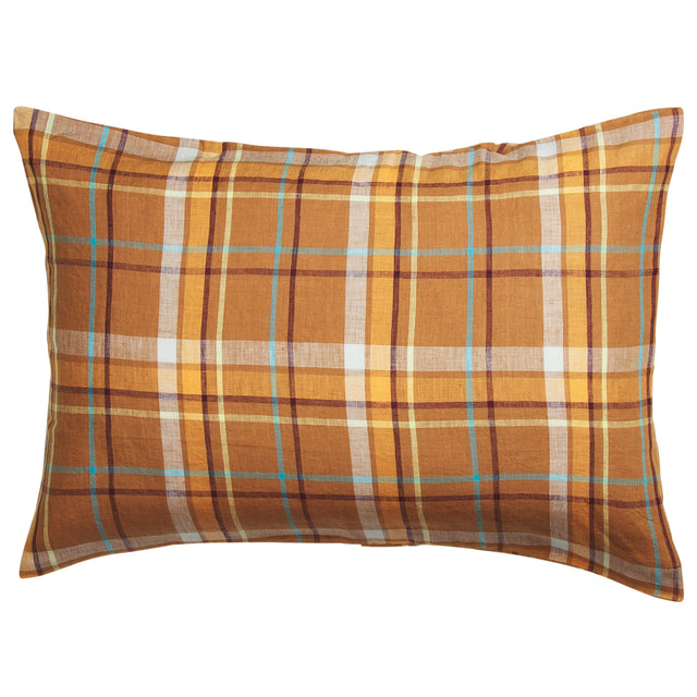 Frances Linen Pillowcase Set - Sable Standard