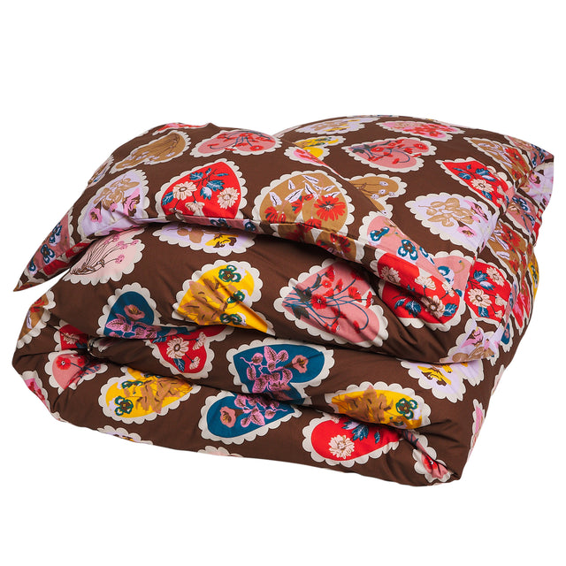 Loretta Cotton Quilt Cover - Umber Queen
