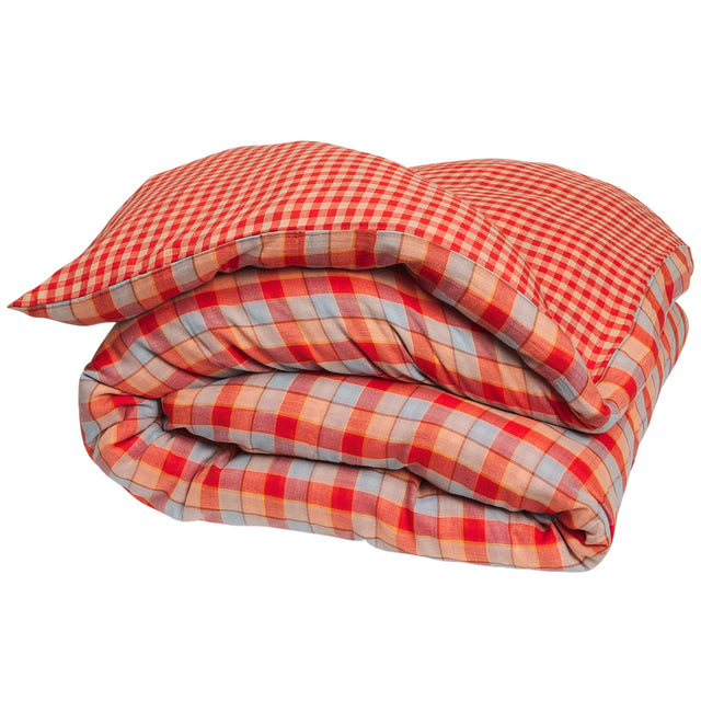 Otis Cotton Quilt Cover - Poppy Single