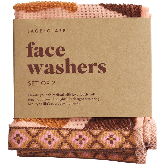 Jolene Face Washer Set - Carnelian