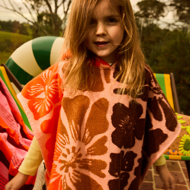 Jolene Hooded Towel - Carnelian