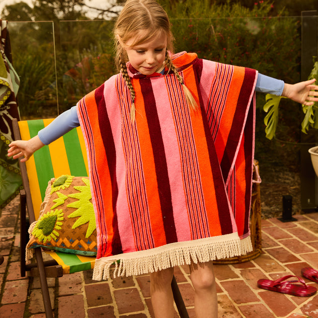 June Nudie Hooded Towel - Dahlia