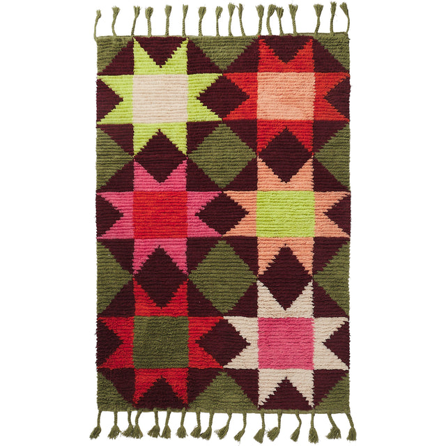 Daisy Tufted Rug - Moss