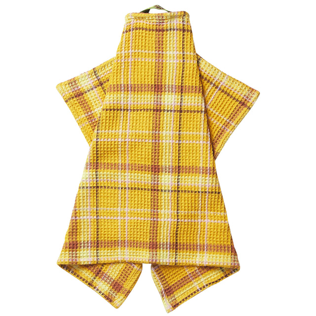 Frances Waffle Tea Towel - Ochre
