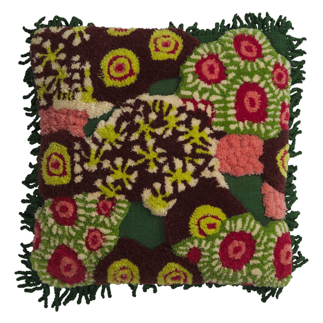 Cora Tufted Cushion - Kelp Feather Insert