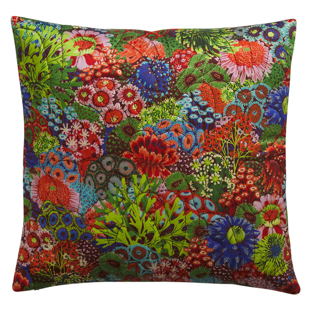 Cora Quilted Cushion - Garnet Feather Insert