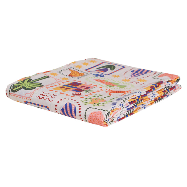 Ottilie Cotton Sheets Fitted Sheet / Cot