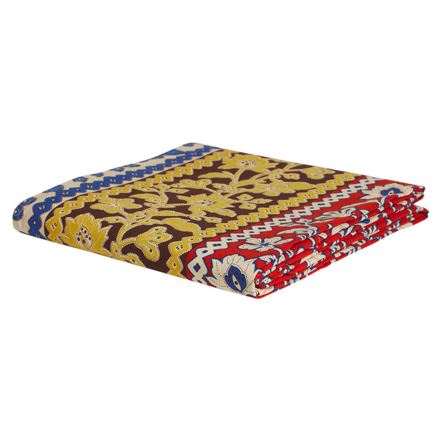 Thea Cotton Sheets - Vermillion Fitted Sheet / Queen
