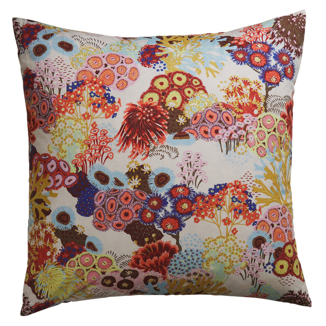 Cora Cotton Euro Pillowcase Set - Pearl