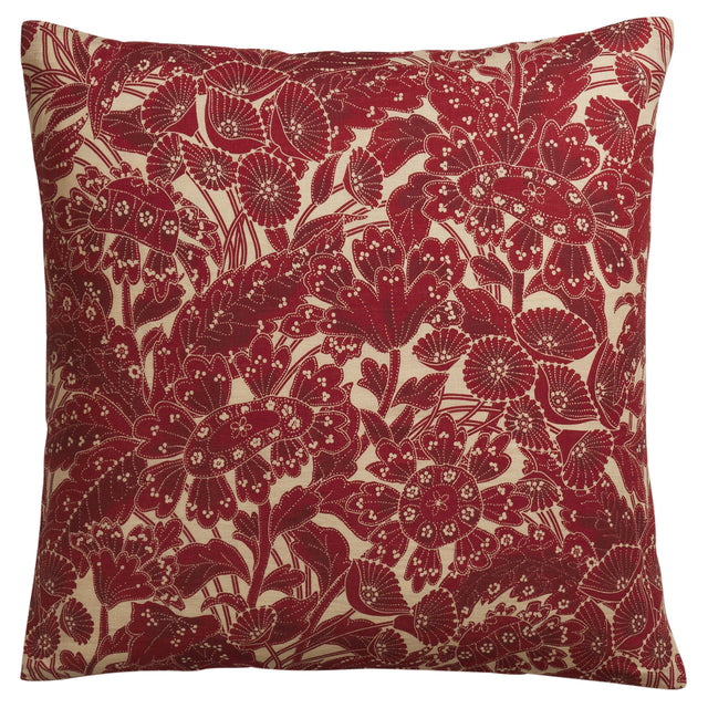 Lucia Linen Euro Pillowcase Set - Crimson