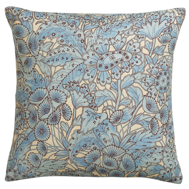 Lucia Linen Euro Pillowcase Set - Cerulean