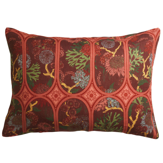 Naia Linen Pillowcase Set - Garnet Standard