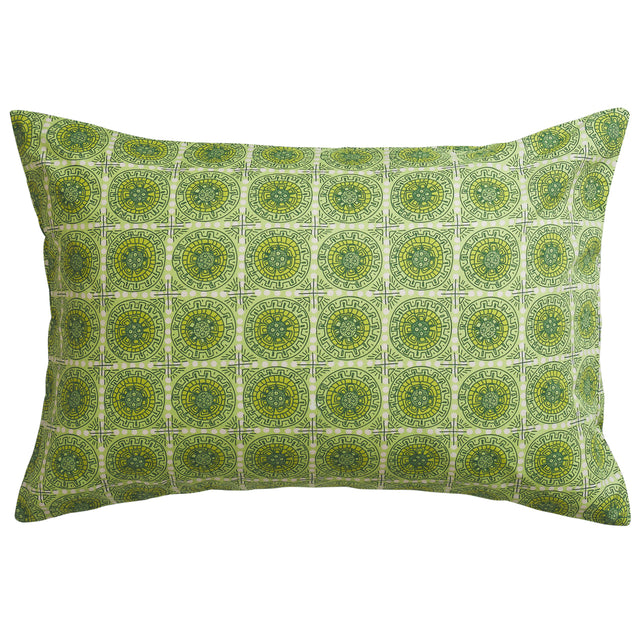 Gabriella Cotton Pillowcase Set - Key Lime Standard