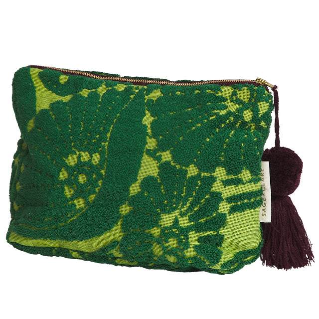 Lucia Terry Pouch - Kelp Small