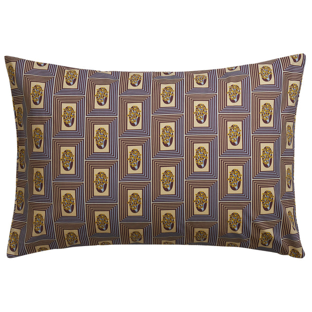 Antonella Cotton Pillowcase Set - Garnet Standard