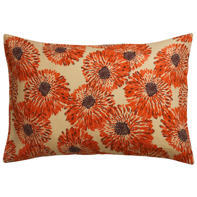 Isabella Linen Pillowcase Set - Flame Standard