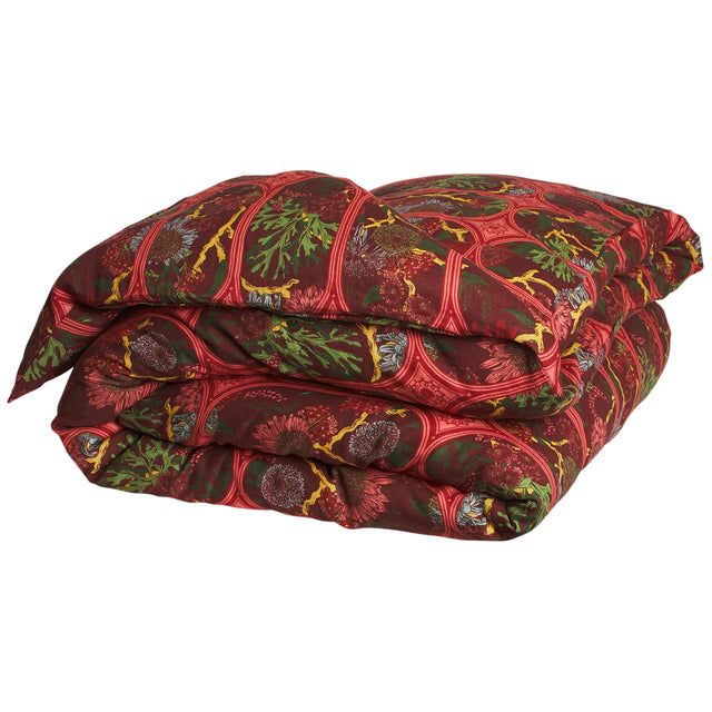 Naia Linen Quilt Cover - Garnet King Single/Double