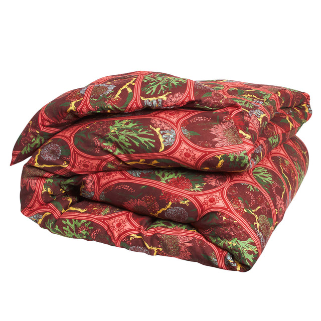 Naia Linen Quilt Cover - Garnet King Single/Double