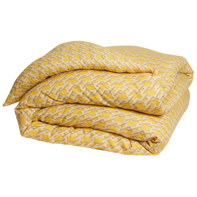 Maricela Linen Quilt Cover - Dune Queen