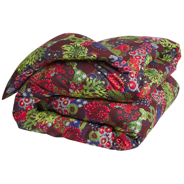 Cora Cotton Quilt Cover - Garnet Queen