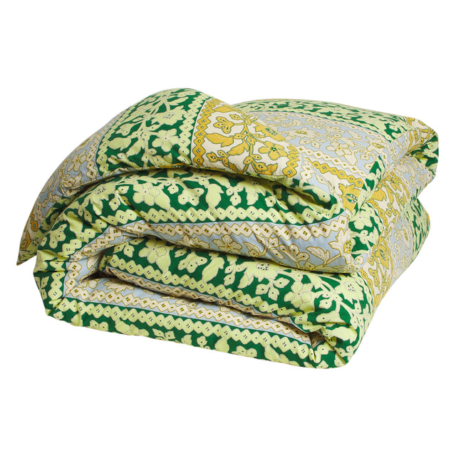 Thea Cotton Quilt Cover - Kelp Queen