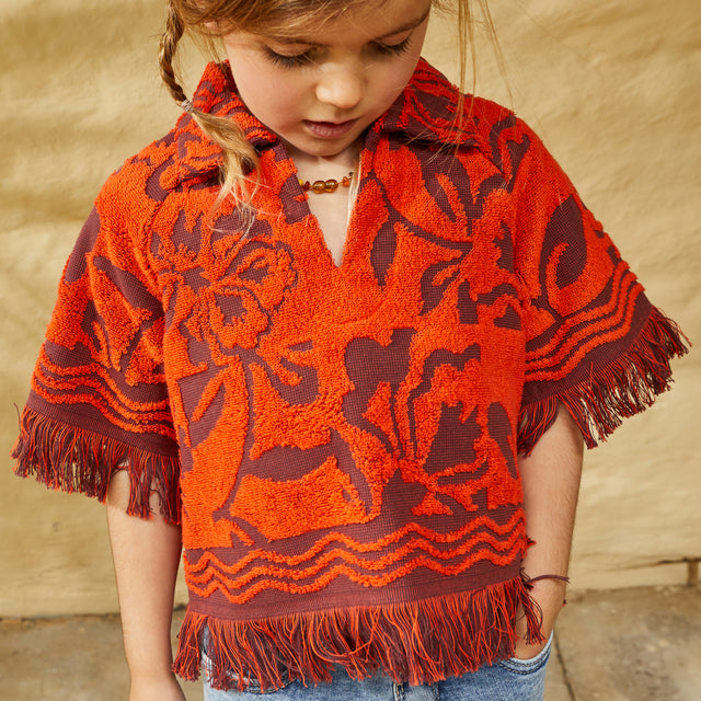 Rosalia Kids Cover Up - Flame 3/4