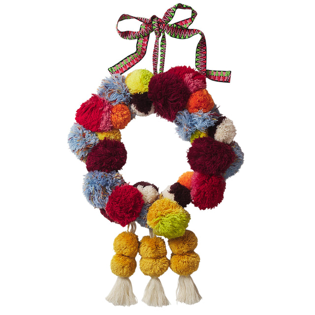 Annabeth Pom Pom Wreath